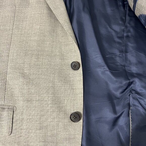 Suitsupply Blazer Wool Gray Size 46 Single Breasted 2 Button Closure - Picture 5 of 9